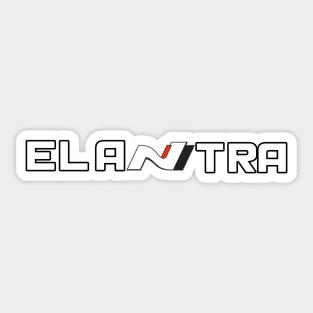 Elantra N (Bigger) White Sticker